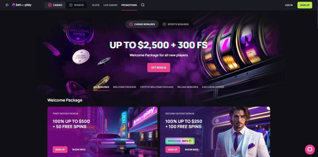 BetandPlay Casino Free Spins