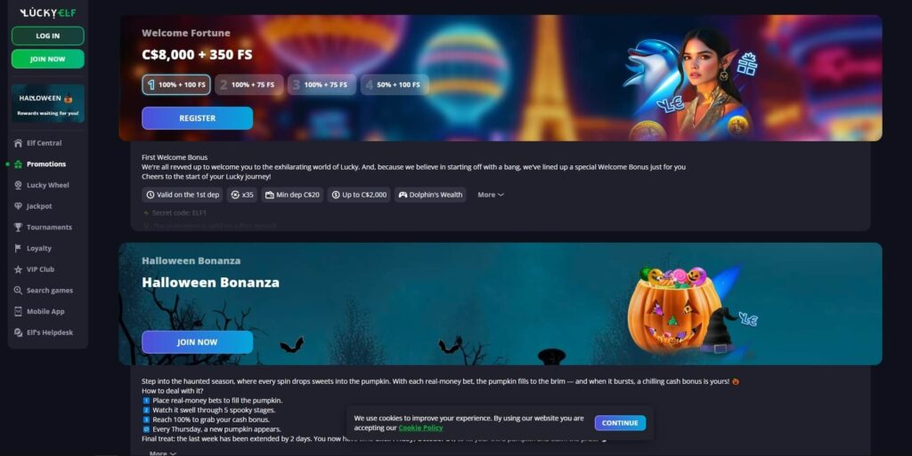 Luckyelf Casino Free Spins